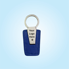 Blue Leather Keychain (SF303)