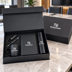 Premium 5-in-1 Black Corporate Gift Box (Minimum Order 20 Pcs)