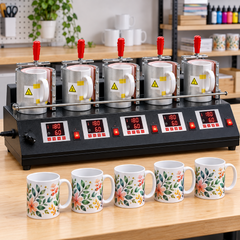5 Station Mug Heat Press Machine