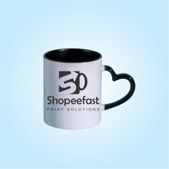 Sublimation Heart Handle Mug