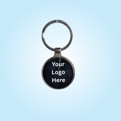 Round Black Keychain (SF 341)