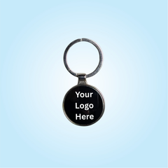 Round Black Keychain (SF 341)