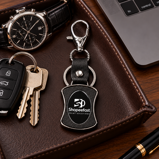 Leather Keychain (SF309) (Minimum Order 50 Pcs)