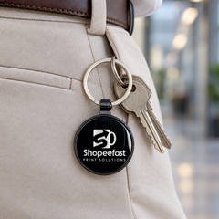 Premium Round Metal Keychain - (Minimum Order 50 Pcs)