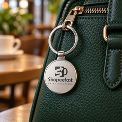 Round Metal Keychain (SF341) - (Minimum Order 50 Pcs)