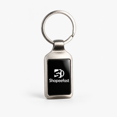 Premium Rectangular Metal Keychain (SF301) - (Minimum Order 50 Pcs)