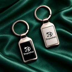Premium Rectangular Metal Keychain (SF301) - (Minimum Order 50 Pcs)