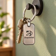 Rectangular Metal Keychain (SF339) – (Minimum Order 50 Pcs)