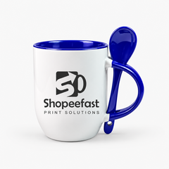 Sublimation Spoon Mug (Minimum Order 50 Pcs)