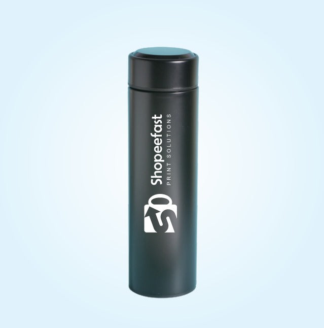 Temperature water bottle Black