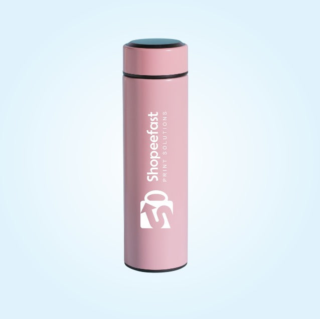 Temperature water bottle Pink