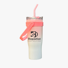 Multi Colour Tumbler with Straw & Handle (Minimum Order 50 Pcs)