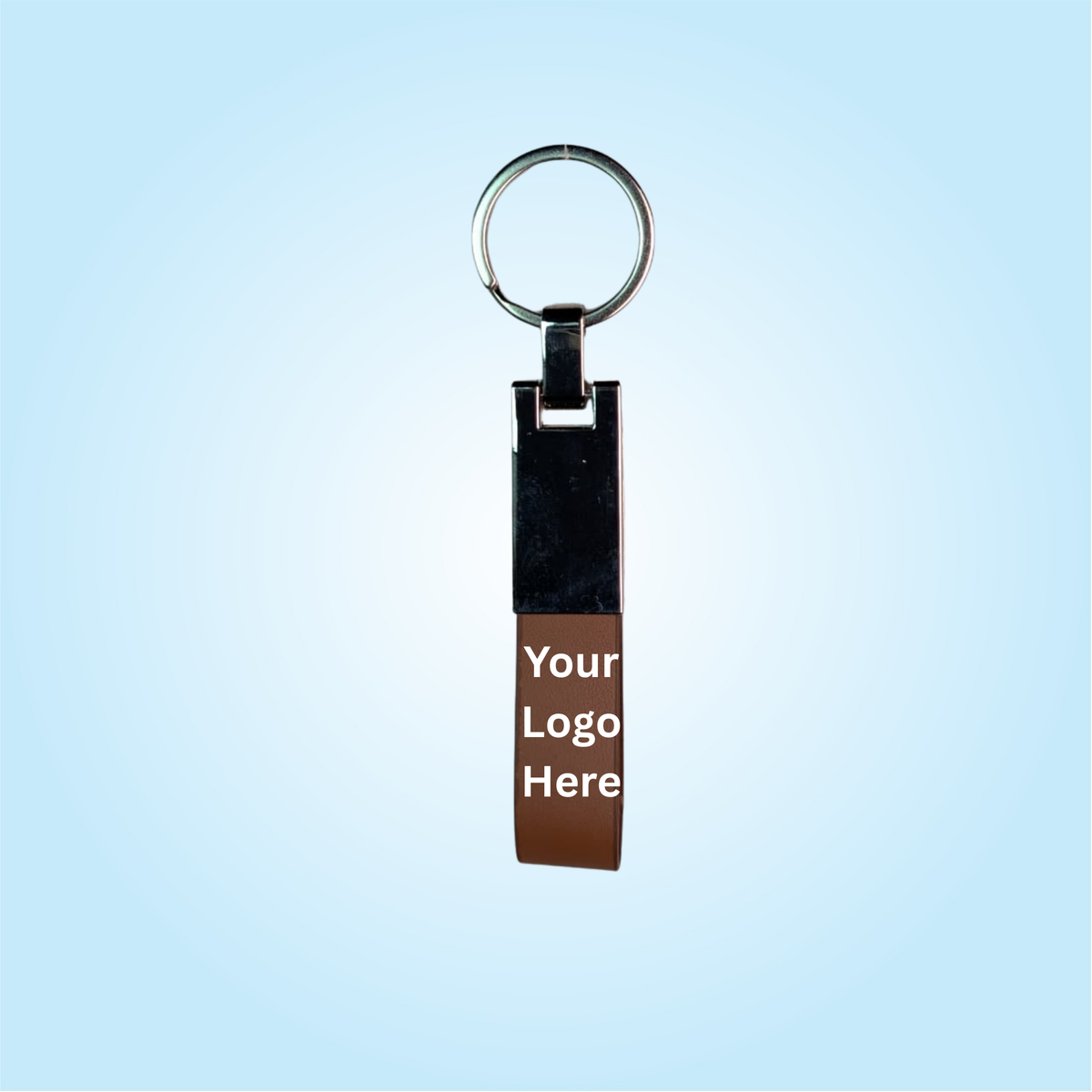 Brown Leather Keychain (SF311)