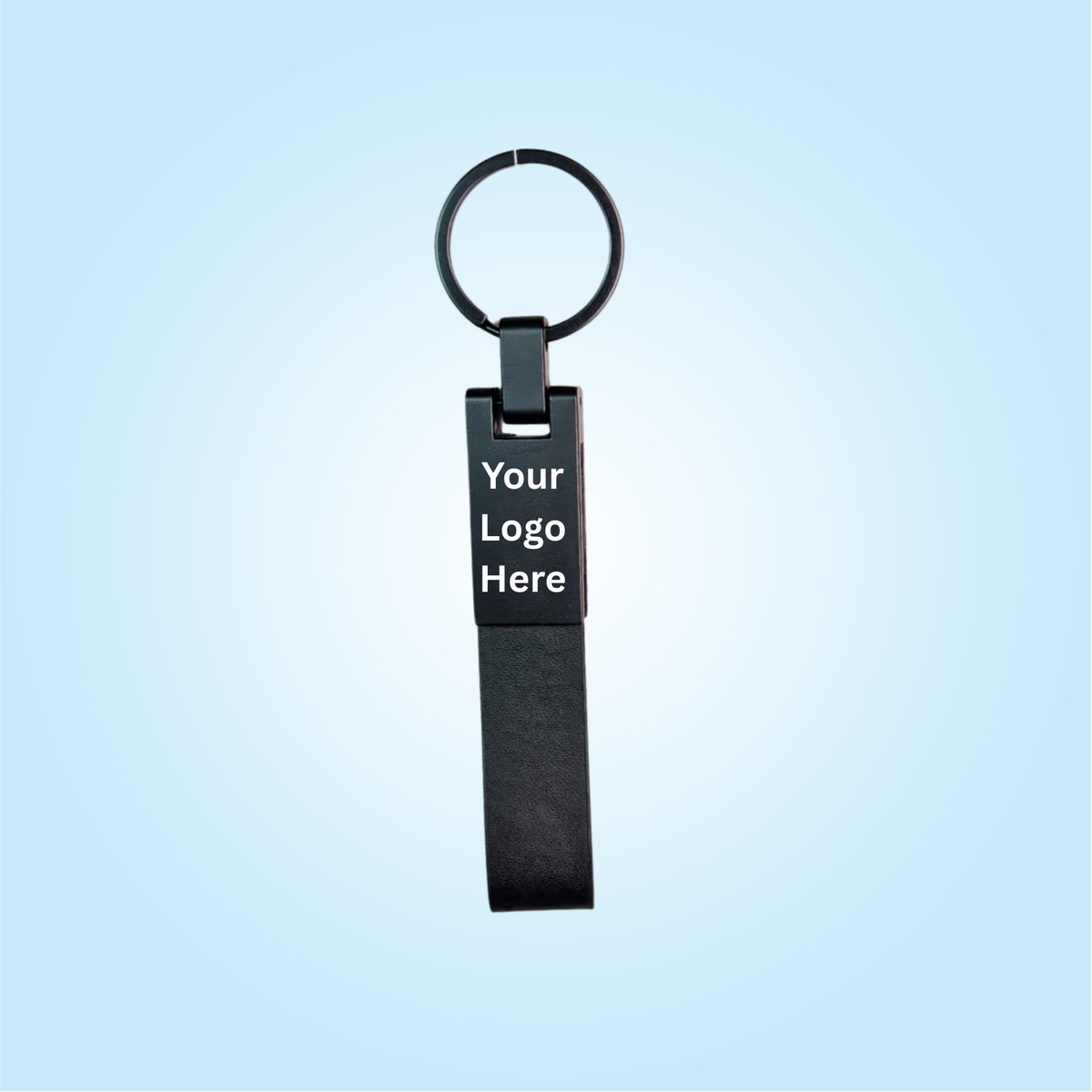 Black Leather Keychain (311)
