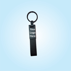 Black Leather Keychain (311)
