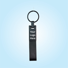 Black Leather Keychain (311)