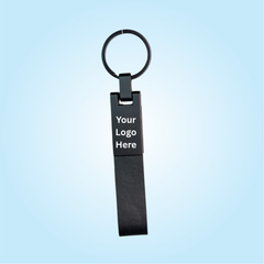 Black Leather Keychain (311)