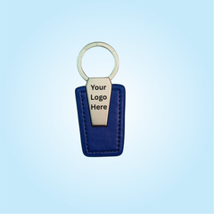 Blue Leather Keychain (SF303)