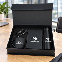 Premium 5-in-1 Black Corporate Gift Box (Minimum Order 20 Pcs)