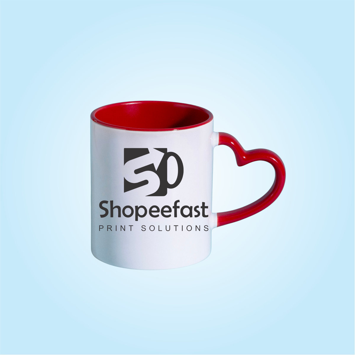 Sublimation Heart Handle Mug