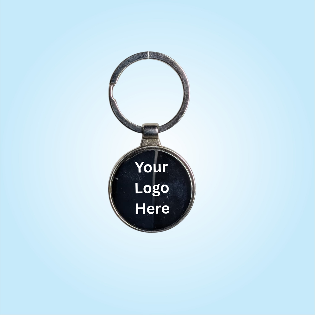 Round Black Keychain (SF 341)
