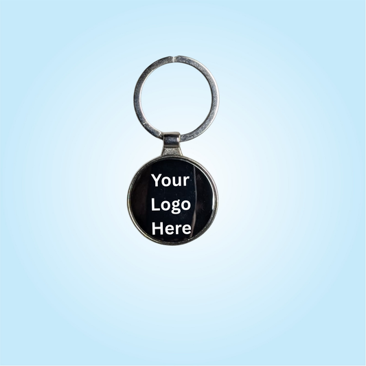 Round Black Keychain (SF 341)