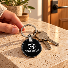 Keychain with Inner Silver (SF335) (Minimum Order 50 Pcs)