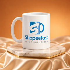 Customized White Ceramic Mug (minimum order 50 pcs)