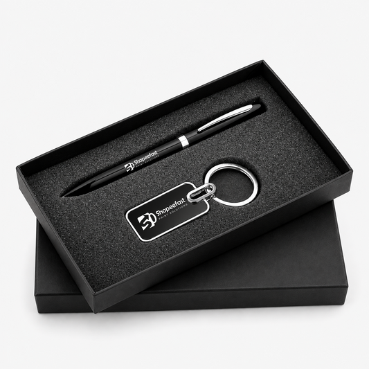 Pen & Keychain Gift Box (Minimum Order 50 Pcs)