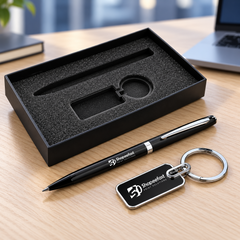 Pen & Keychain Gift Box (Minimum Order 50 Pcs)