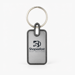 Premium Rectangular Metal Keychain (SF333) - (Minimum Order 50 Pcs)
