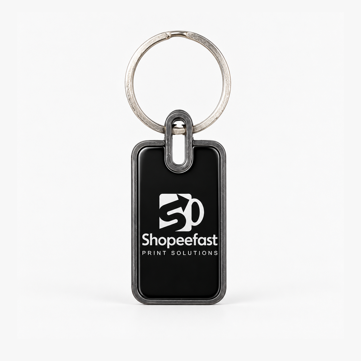 Premium Rectangular Metal Keychain (SF333) - (Minimum Order 50 Pcs)