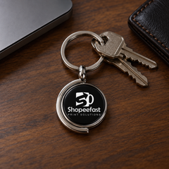 Revolving Metal Keychain (Minimum Order 50 Pcs)