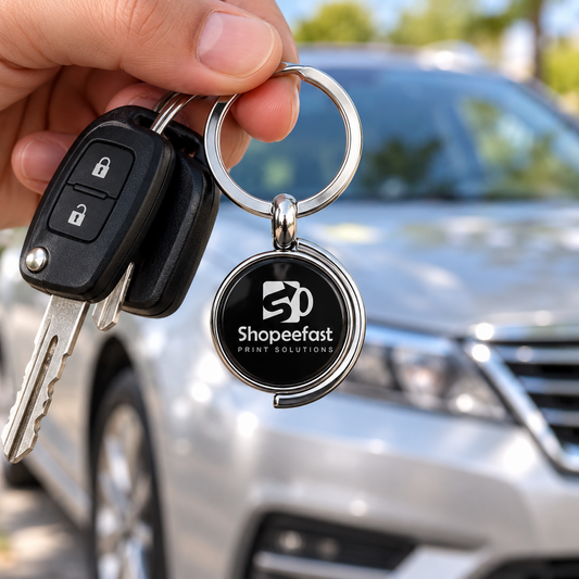 Revolving Metal Keychain (Minimum Order 50 Pcs)