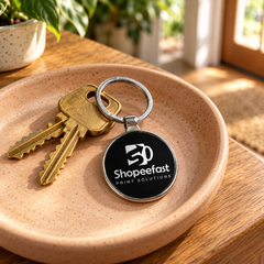 Round Metal Keychain (SF341) - (Minimum Order 50 Pcs)