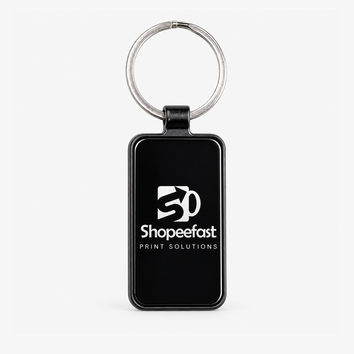 Classic Rectangular Metal Keychain (SF332) - (Minimum Order 50 Pcs)