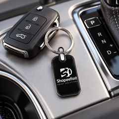 Rectangular Metal Keychain (SF339) – (Minimum Order 50 Pcs)
