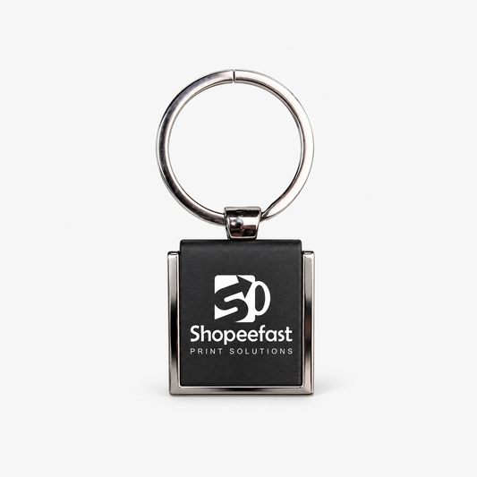 Square Black Keychain (SF320) (Minimum Order 50 Pcs)