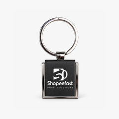 Square Black Keychain (SF320) (Minimum Order 50 Pcs)
