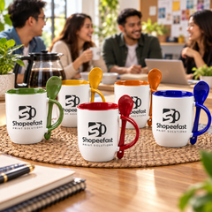 Sublimation Spoon Mug (Minimum Order 50 Pcs)
