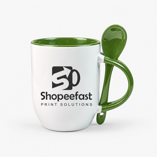 Sublimation Spoon Mug (Minimum Order 50 Pcs)