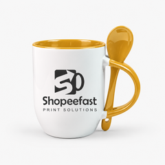 Sublimation Spoon Mug (Minimum Order 50 Pcs)
