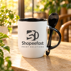 Sublimation Spoon Mug (Minimum Order 50 Pcs)