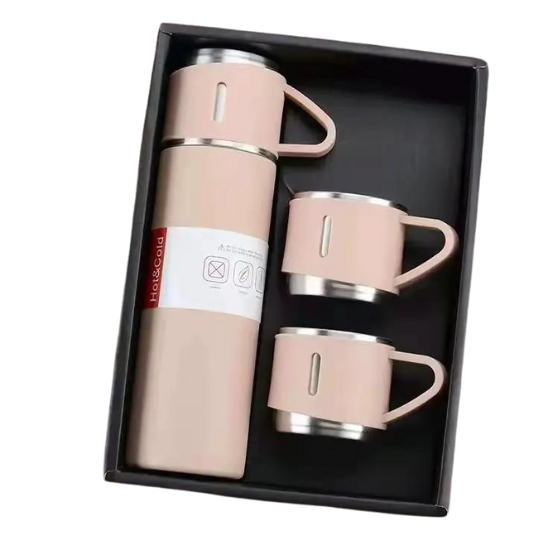 Vacuum Flask Set Peach