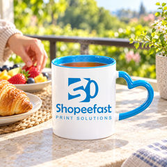Sublimation Heart Handle Mug (Minimum Order 50 Pcs)