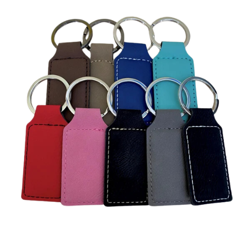 Laser Leather Keychain Bottle