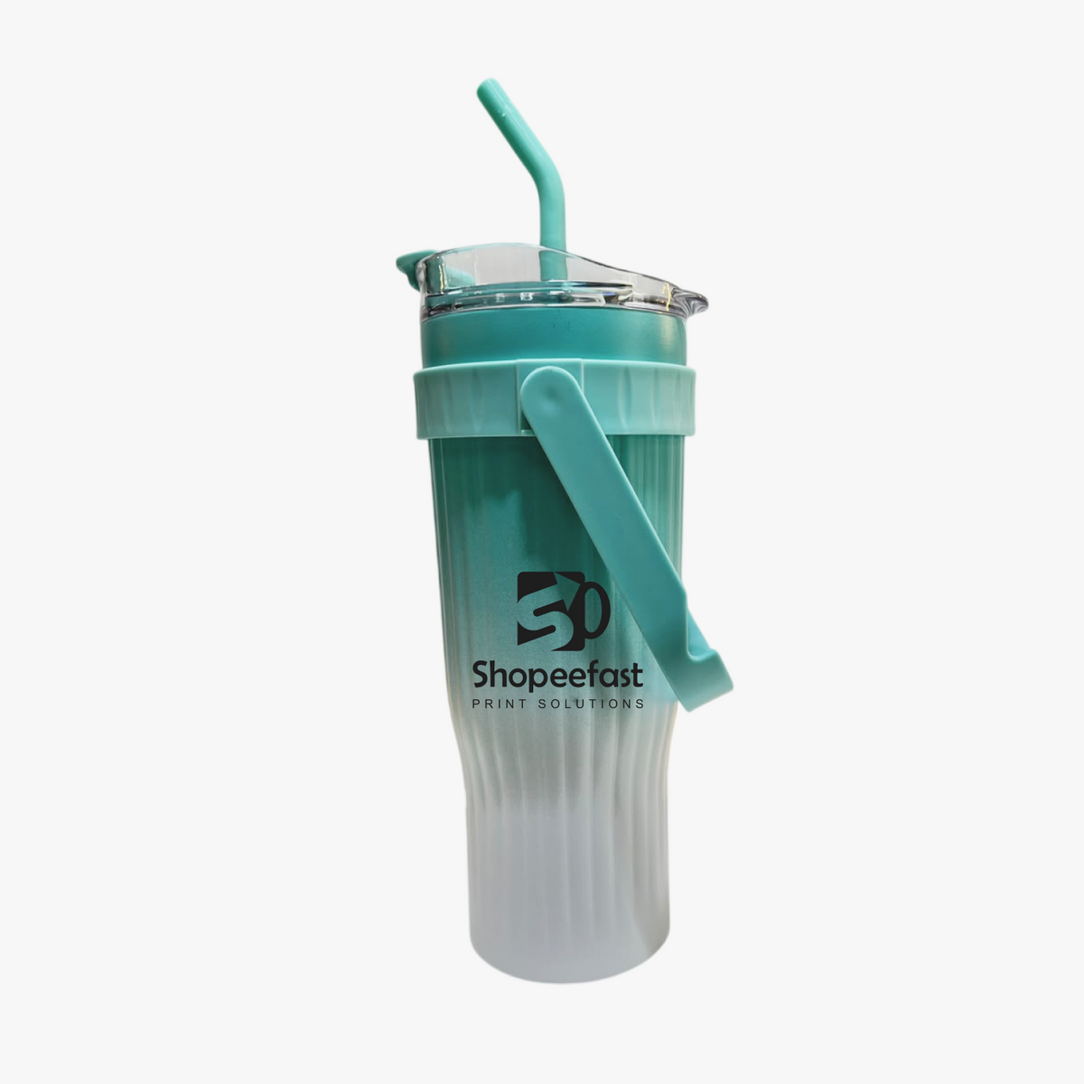 Multi Colour Tumbler with Straw & Handle (Minimum Order 50 Pcs)